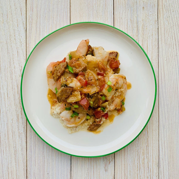 Creole Shrimp and Stone Ground Grits (GF)